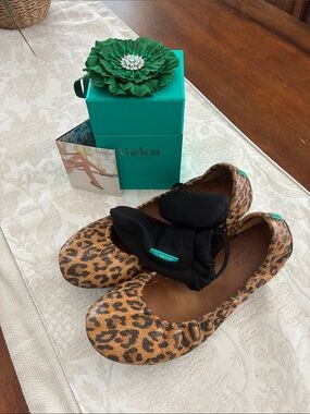 Tieks Leopard Print Foldable Ballet flats